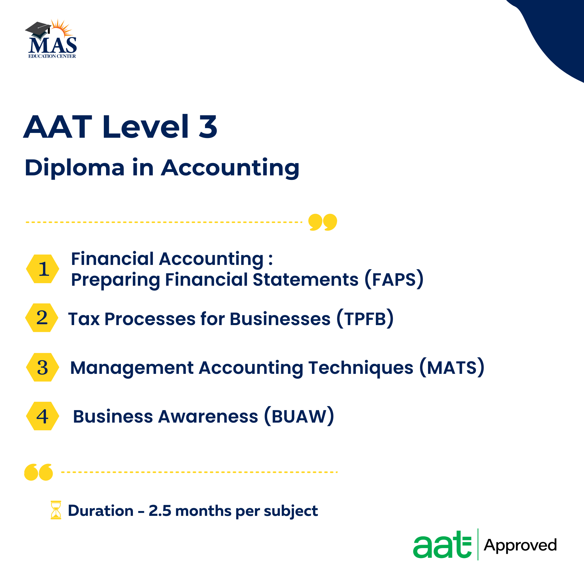 AAT Level 3